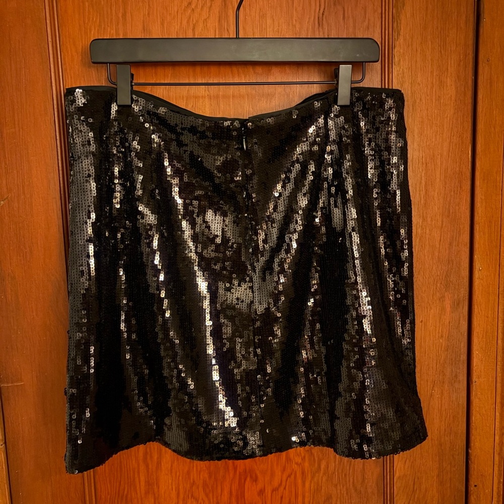 J. Crew Black Sequin Mini Skirt - Picture 3 of 4